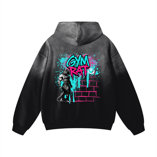 A Gym Rat Heavyweight Sunfaded Oversized Hoodie