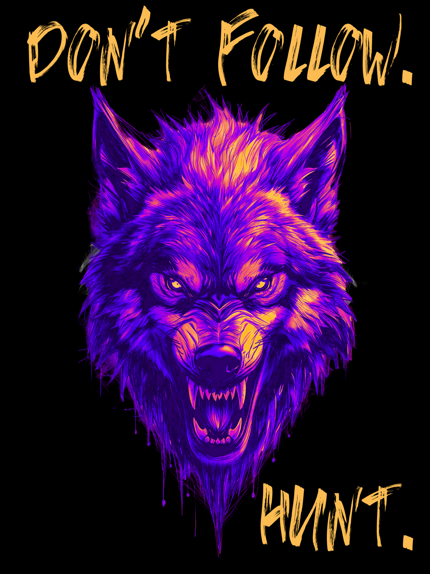 Don't Follow Hunt in Neon Pump Cover