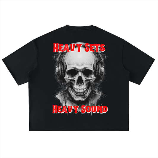 Heavy Sets Heavy Sound Washed Rolled Hem Half Sleeve Pump Cover